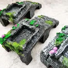 Смола Аквариум Украшение черепаха балкон восхождение игрушечная лестница с желобом побег отверстие Украшение для аквариума