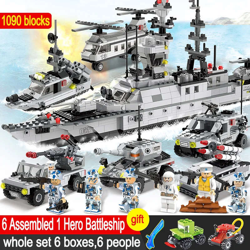 H Q блоки совместимые с Legoed военный линкор серия Gundam строительные набор игрушек