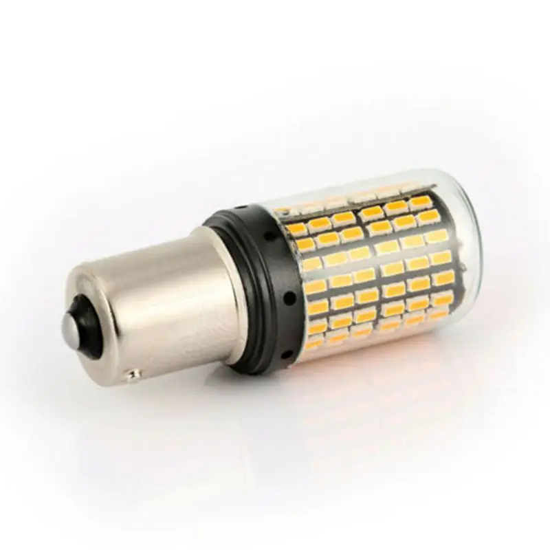 BA15S Yellow 2 шт. T20 7440 W21W 1156 BA15S P21W BAU15 PY21W Автомобильный светодиодный свет сигнальная Поворотная лампа свет задний Реверс лампы задний стоп-сигнал лампы - Испускаемый цвет: BA15S Yellow