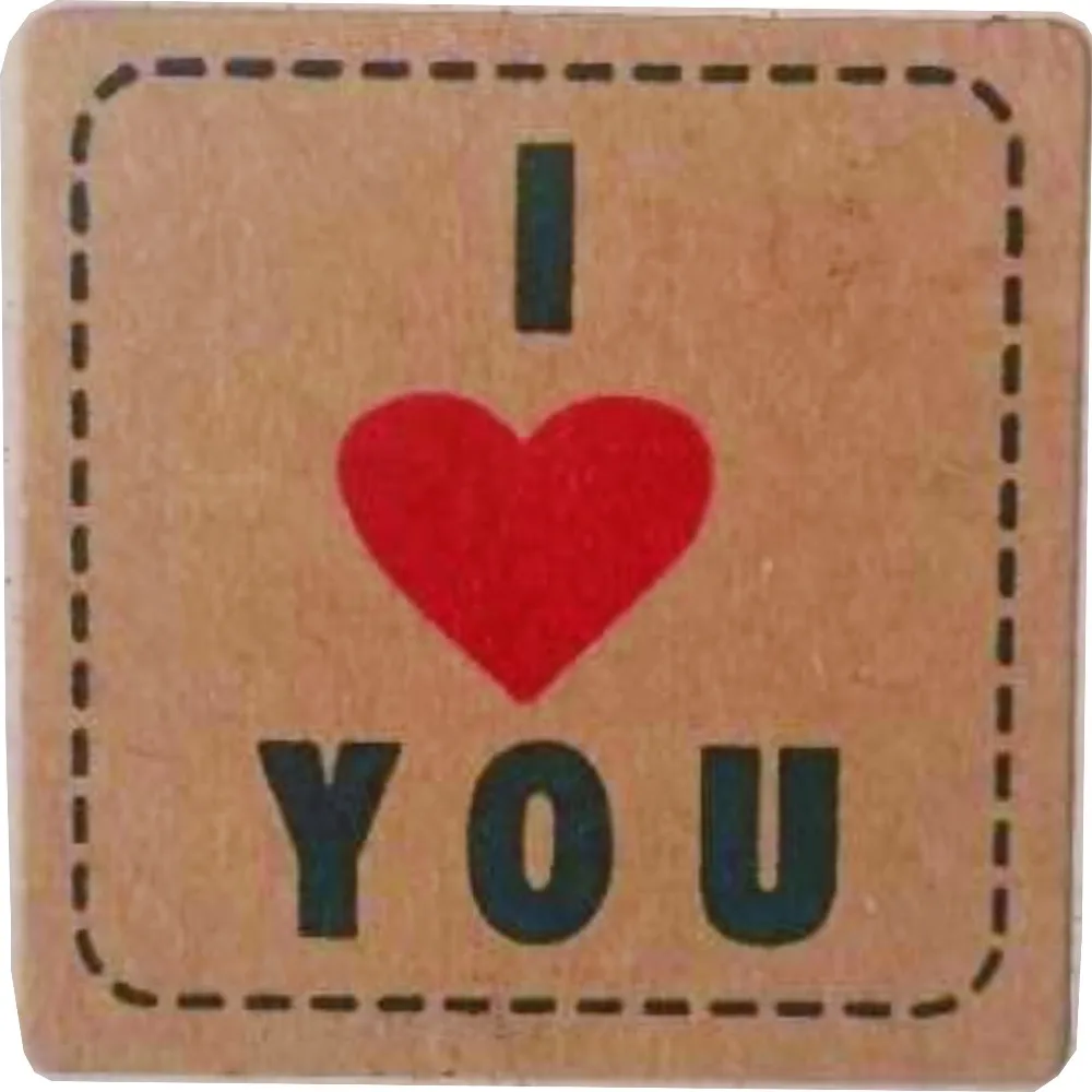 

3000pcs/lot Thank You love self-adhesive stickers kraft label sticker Diameter 2.5CM For DIY /Cake /Candy paper tags