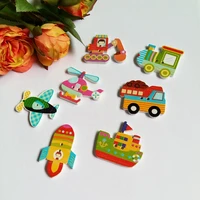 30pcs mixed style children button diy handmade decorative buckle cartoon wooden buttons wooden sewing button