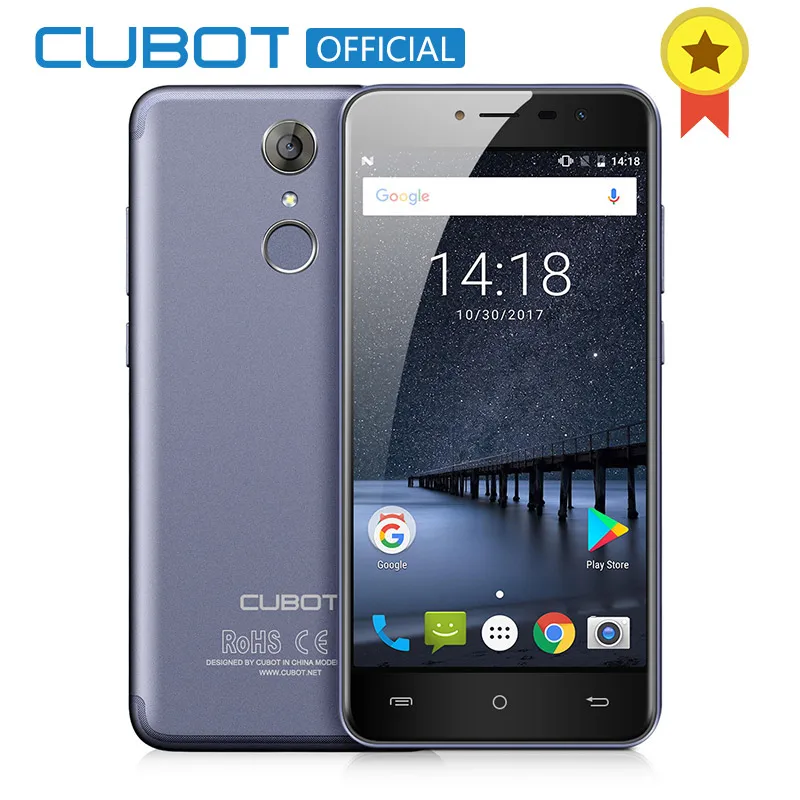Cubot Note Plus Android 7 0 3 ГБ ОЗУ 32 Гб ПЗУ 5 2 &quotFHD MT6737T четырехъядерный смартфон 16MP 2800 мАч