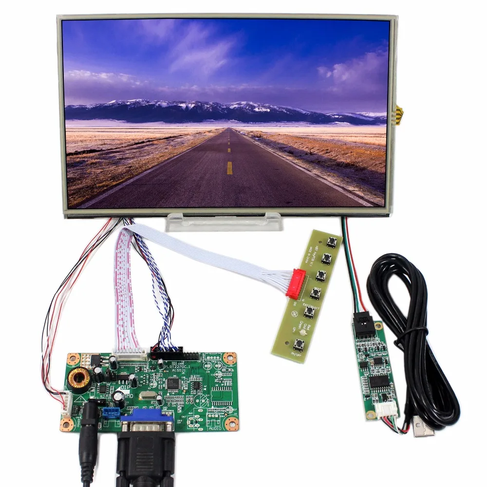 

VGA LCD controller board RT2270 with 10.1inch 1366x768 B101XAN01.3 IPS lcd screen Resistive Touch Panel