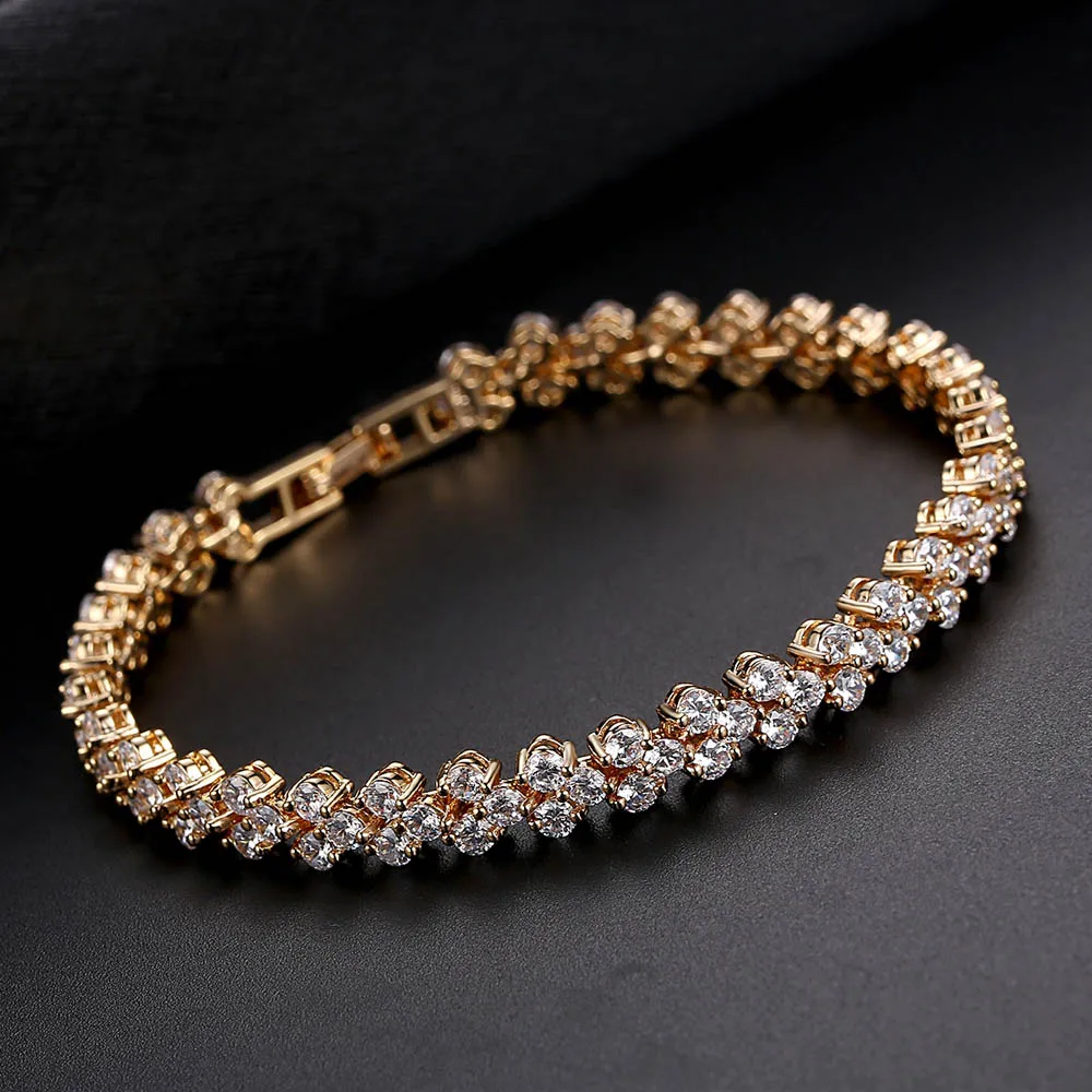 Циркона квадратной формы роскошный браслет с кристаллами женская подвеска