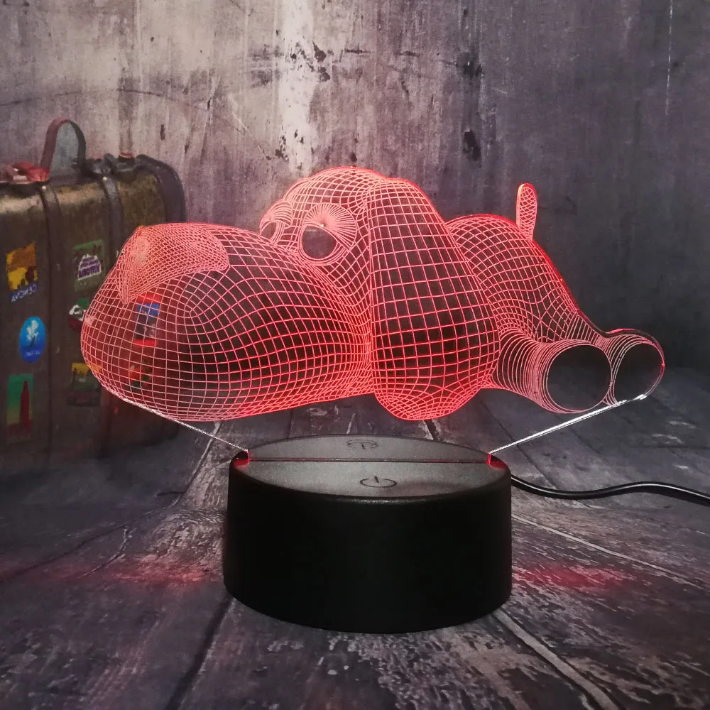 Милая собачка Новинка милый щенок животное 3D СВЕТОДИОДНЫЙ Ночник светильник
