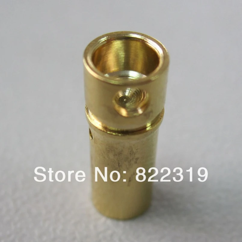 200 парт/Лот оптовая продажа Лидер продаж 3 5 мм позолоченная батарея RC Bullet разъем