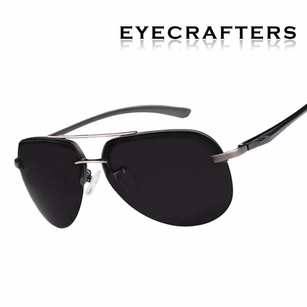 Мужские Солнцезащитные очки авиаторы зеркальные поляризационные