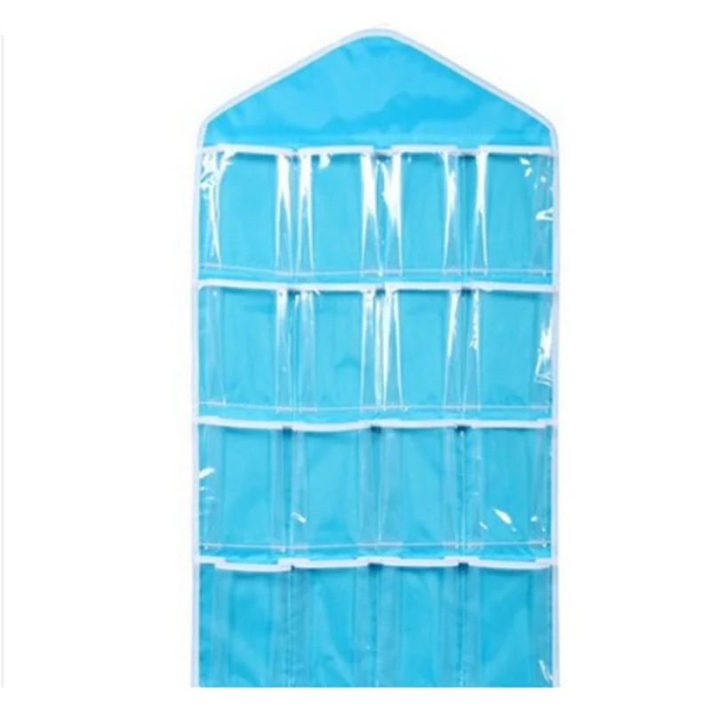 16 сетки пластиковый шкаф Домашняя одежда Нижнее белье хранения висит органайзер