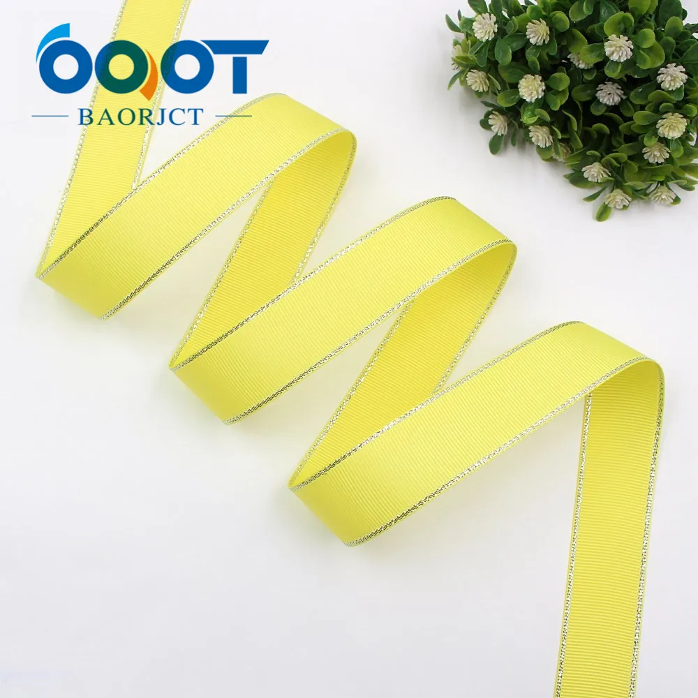 Двухсторонние ленты OOOT BAORJCT серебристые Двусторонние из grosgrain 25 мм 10 ярдов