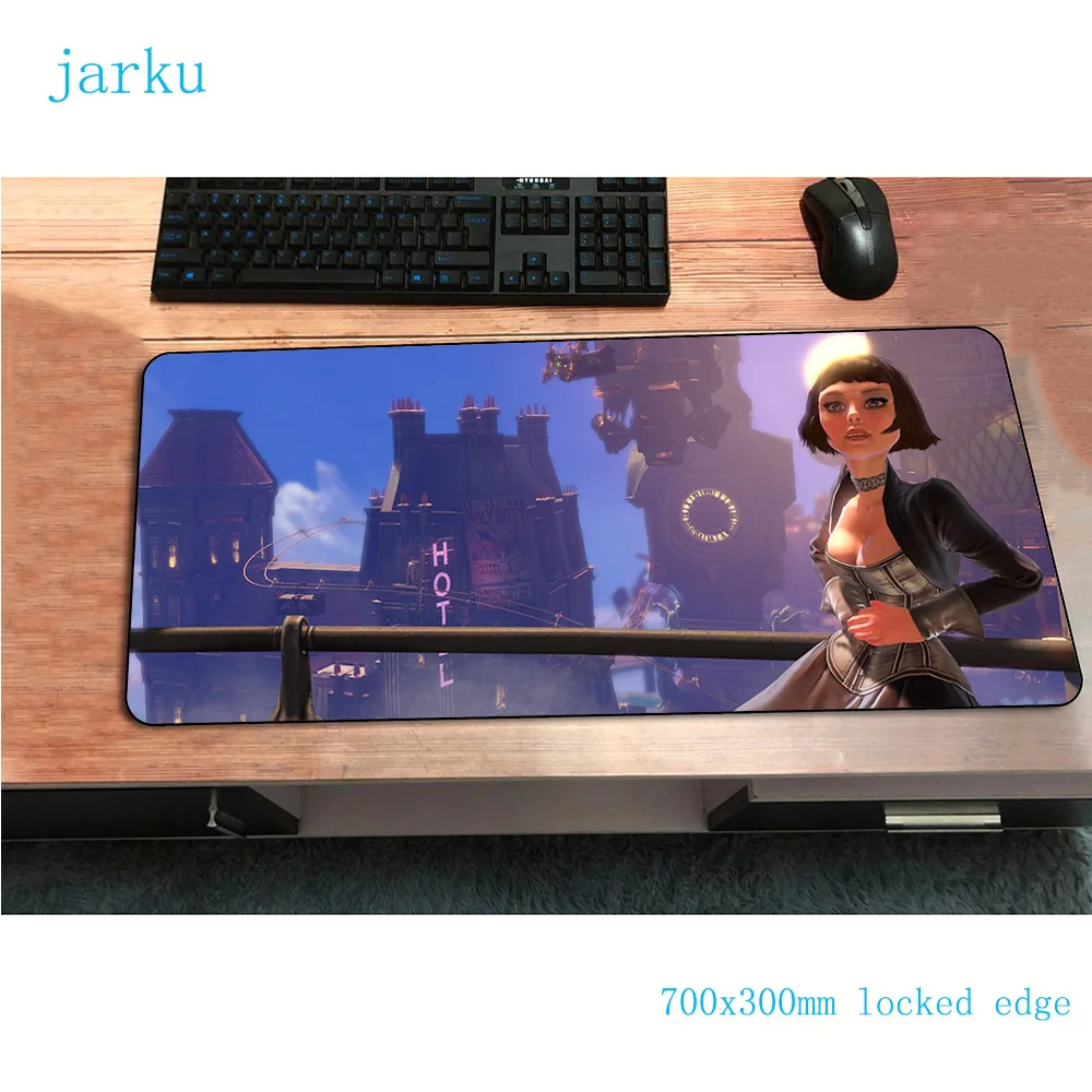 Коврик для мыши bioshock 700x300x2 мм игровой коврик Аниме xl офисный Настольный ноутбука