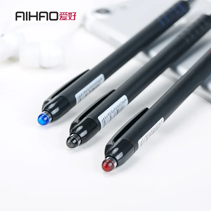 AIHAO бренд выдвижной офис шариковая ручка 12 шт./кор. гладкой написания офисные и