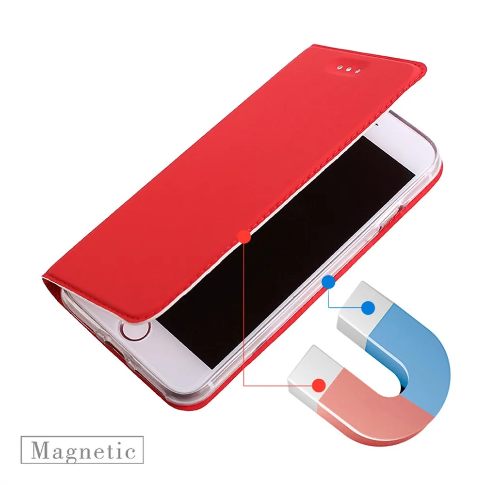 Магнитный Роскошный кожаный чехол-кошелек Del для карт флип-чехол IPhone 7 4 дюйма td1011
