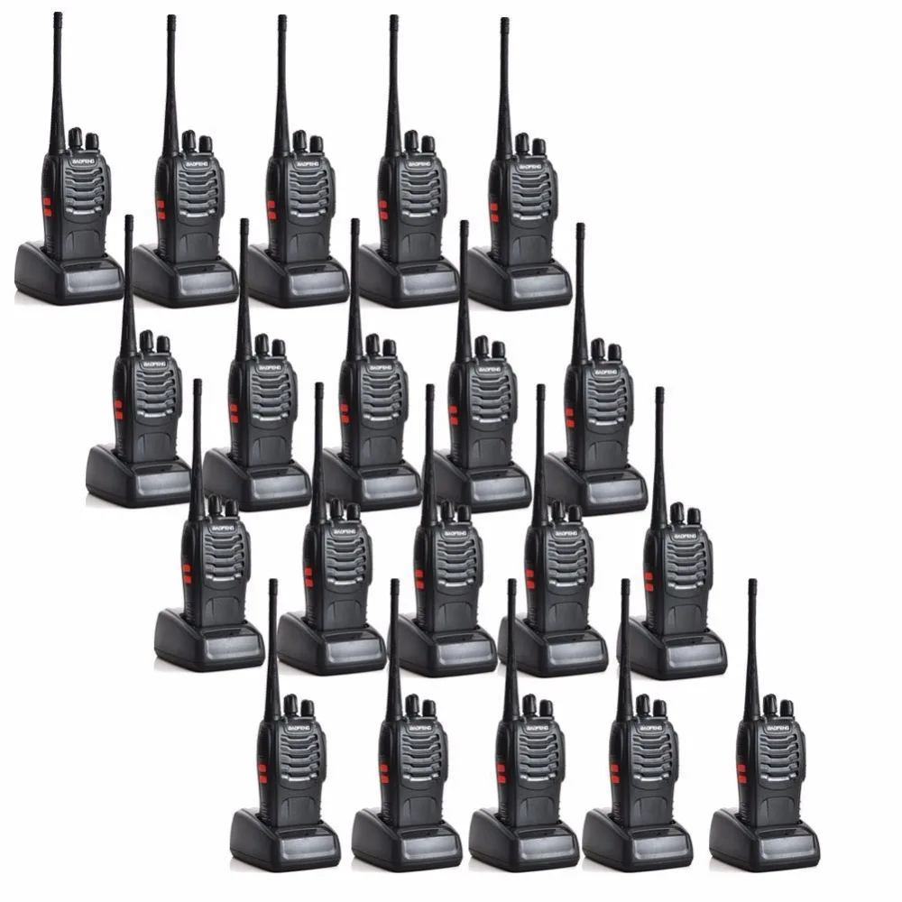 20 шт./лот Baofeng BF-888S иди и болтай Walkie Talkie 5W | Мобильные телефоны аксессуары