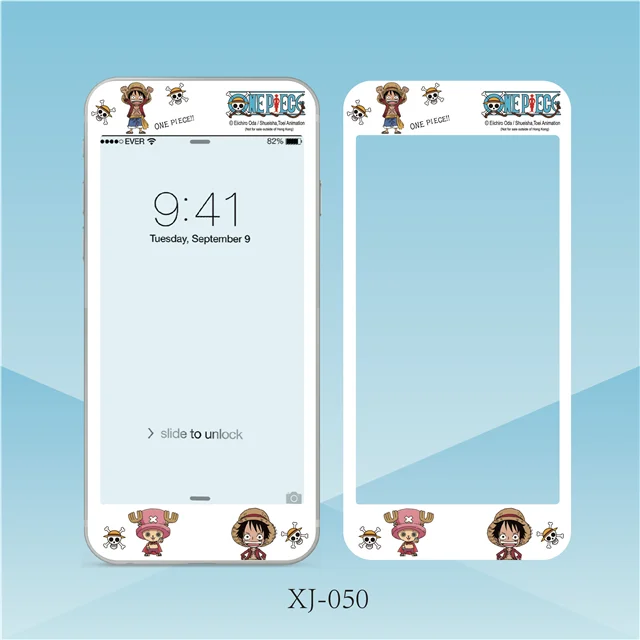 139 Защитная пленка из закаленного стекла с рисунком Луффи Зоро для iPhone 8 7 6 6s Plus, мягкая полноэкранная защитная пленка 9 H - Цвет: 139
