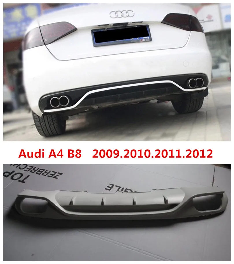 

Car Rear Lip Spoiler For Audi A4 B8 2009.2010.2011.2012 High Quality Brand New ABS Bumper Diffuser Auto Accessories