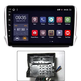 2008 Power Plug 10,1 дюймов 2.5D ips HD мультисенсорный экран Android8.1 2G ram 32G rom NAVI для peugeot 2008/208- с BT USB wifi SWC - Цвет: 2008 Power Plug
