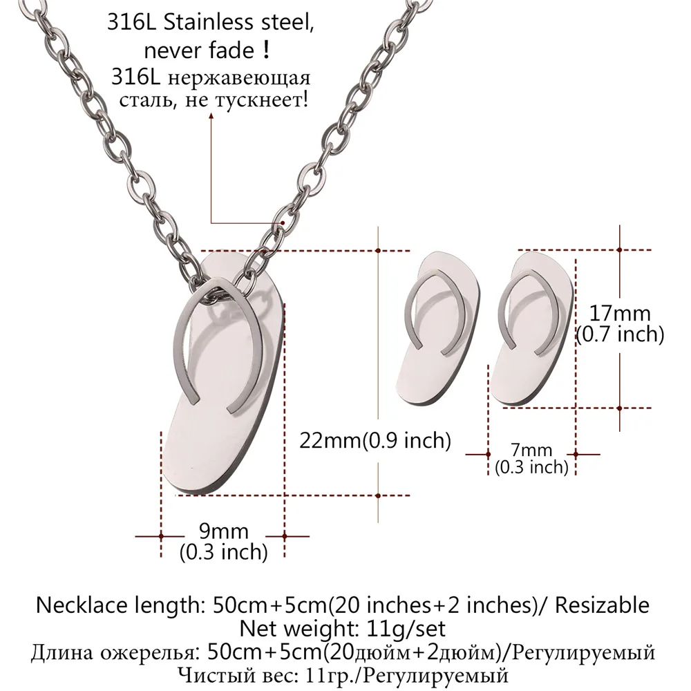 Комплект из колье и серёг нержавеющей стали | Украшения аксессуары