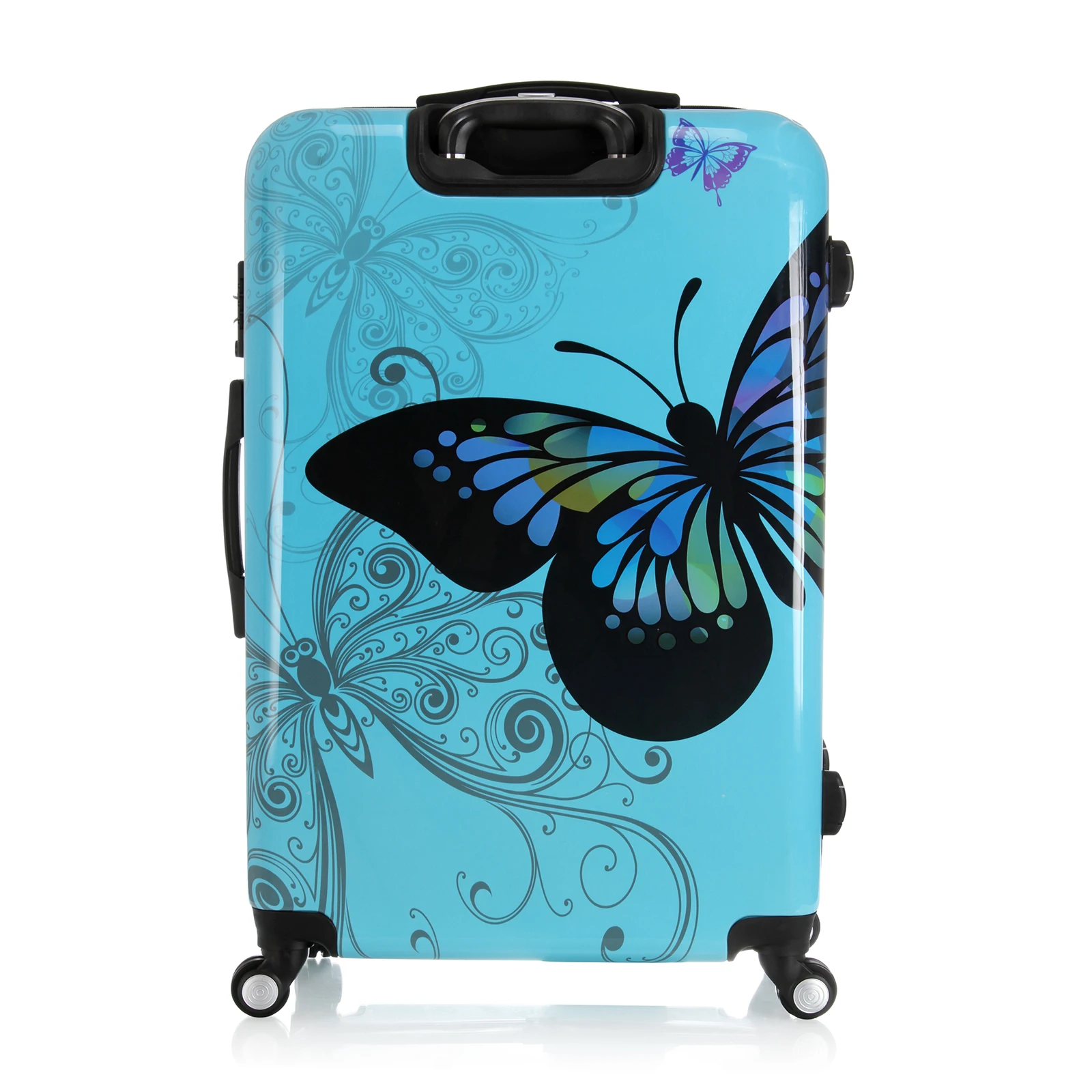 Российский склад синий 28 &quotЧехол На Колесиках с бабочкой багаж для путешествий