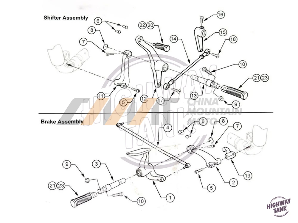 

Pegs Harley Sportster XL883 XL1200 X48 2014-2017