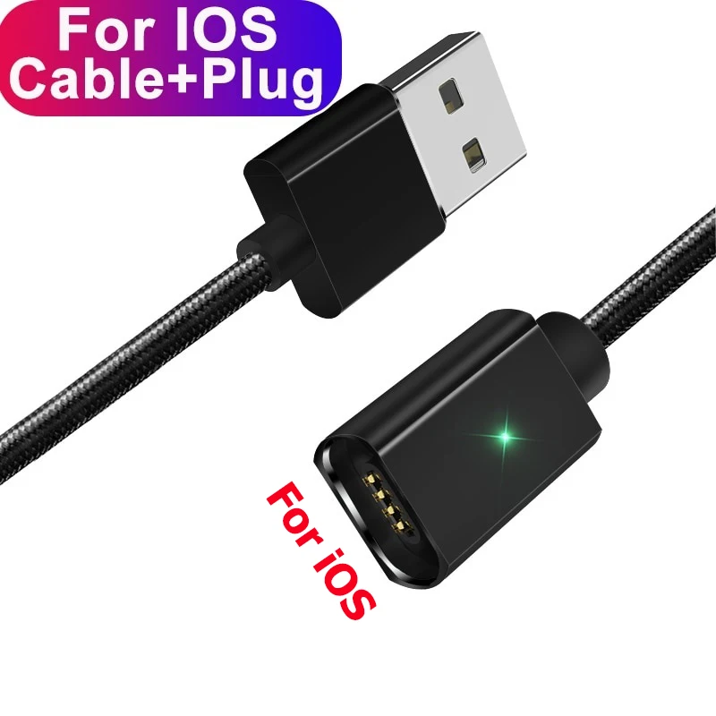 cable carga rapida Зарядный кабель Магнитный USB кабель для передачи данных для iPhone быстрой зарядки Тип-C кабель микро-usb для samsung Galaxy A70 A50 A30 Kabel Magnetyczny - Цвет: cable carga rapida
