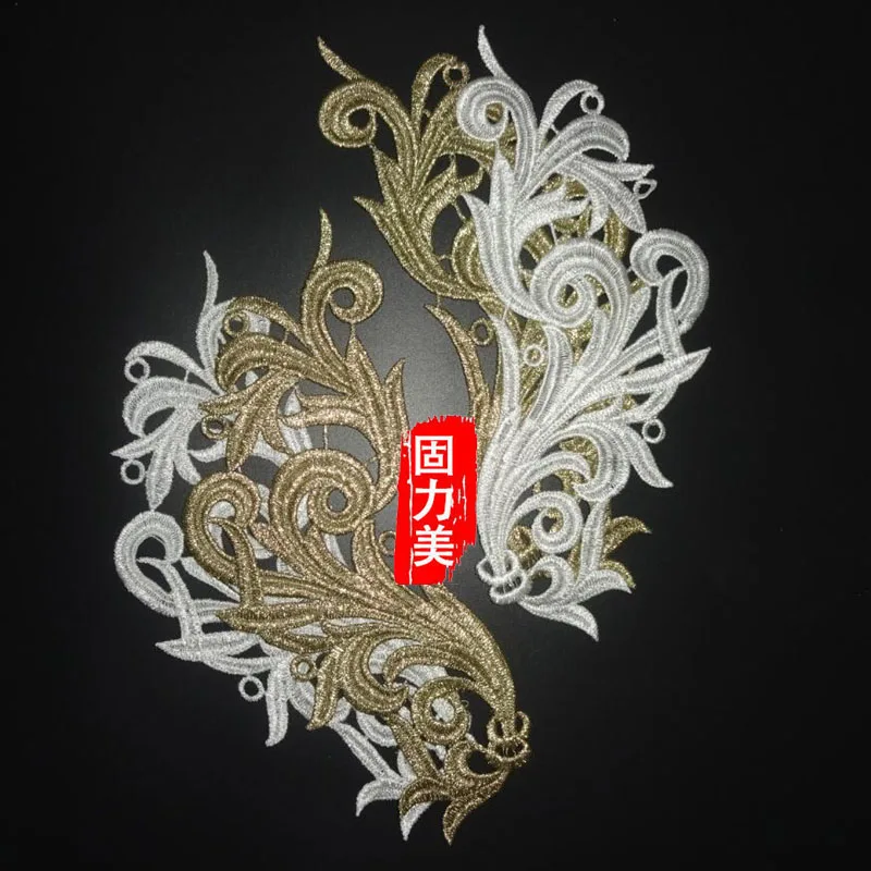 10 штук = 5 пар цветочный мотив патч Венеция Свадебное кружево Аппликация