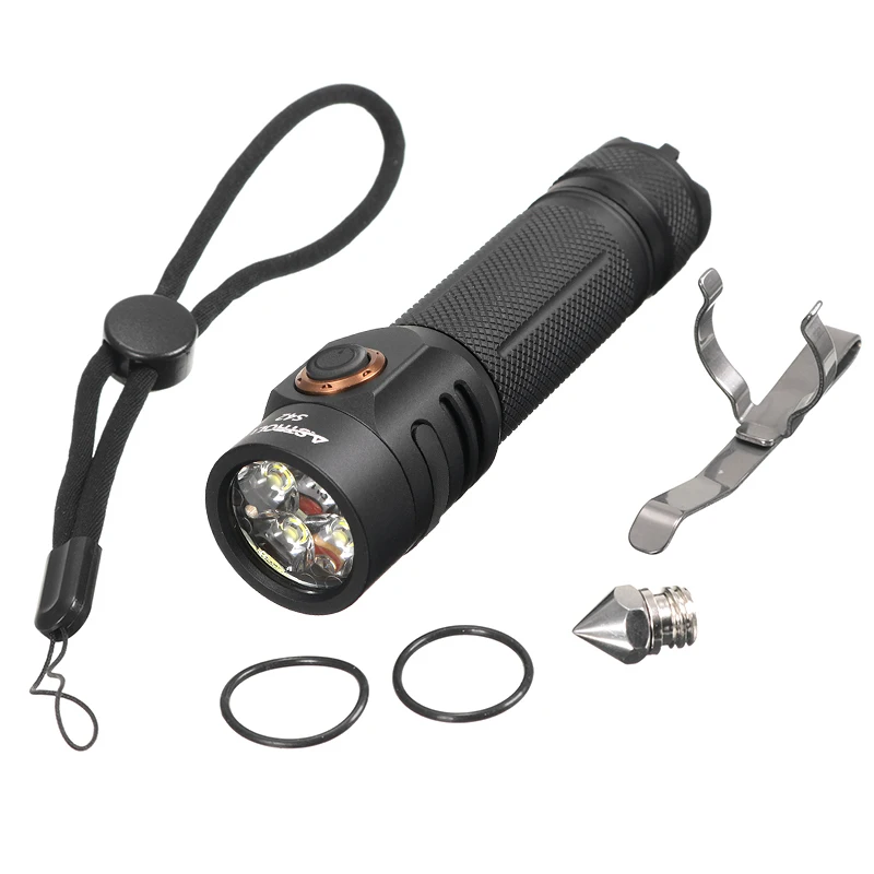 Astrolux S42 18650 версия 4x Nichia 219C/XP-G3 2023LM USB EDC светодиодный фонарик+ INR18650 30Q Батарея щелкающие IPX-65 фонарь