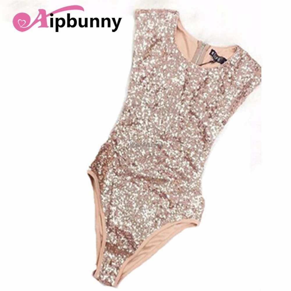 Сексуальный купальник 2018 для женщин с блестками Maillot de Bain монокини розовый костюм