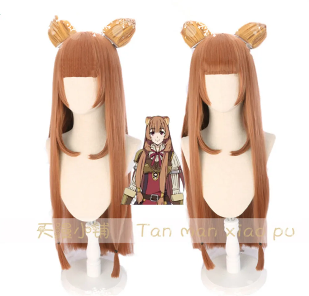 Аниме Rising of The Shield Hero Raphtalia Tate no Yuusha Nariagari Coati льняной коричневый парик для волос с