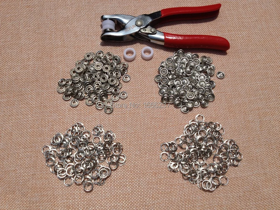 Металлические медные зубчатые кнопки 9 5 мм серебристого цвета 100 комплектов