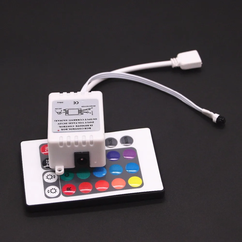 DC 12V 6A 24 клавиши ИК пульт дистанционного управления RGB светодиодный диммер для SMD