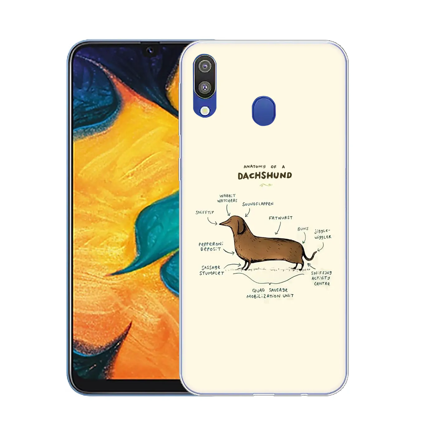Lavaza такса собака жесткий прозрачный чехол для телефона для samsung Galaxy A10 A20 A30 A40 A50 A60 A70 M10 M20 M30 M40 A20e крышка