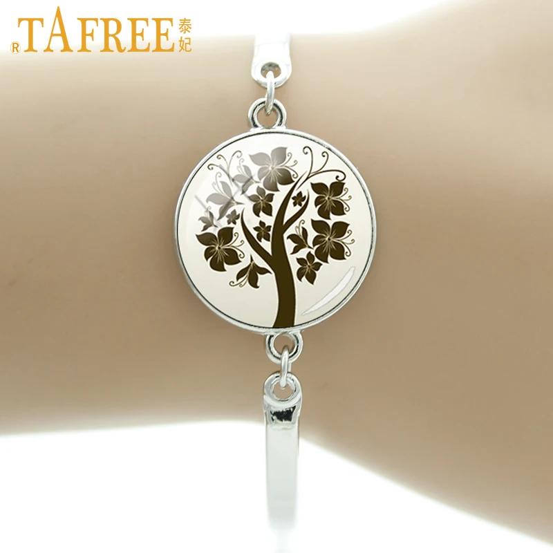 TAFREE брендовые осенние Подвески браслет с деревом жизни Новые Модные женские