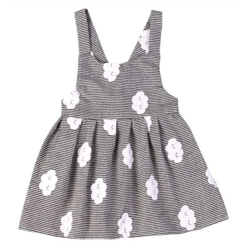 Vestidos/платье для девочек Детские платья летнее пляжное платье без рукавов на