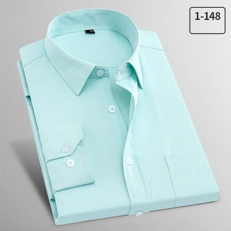 Новое поступление 2020 мужские рубашки однотонные тонкие классические с длинным