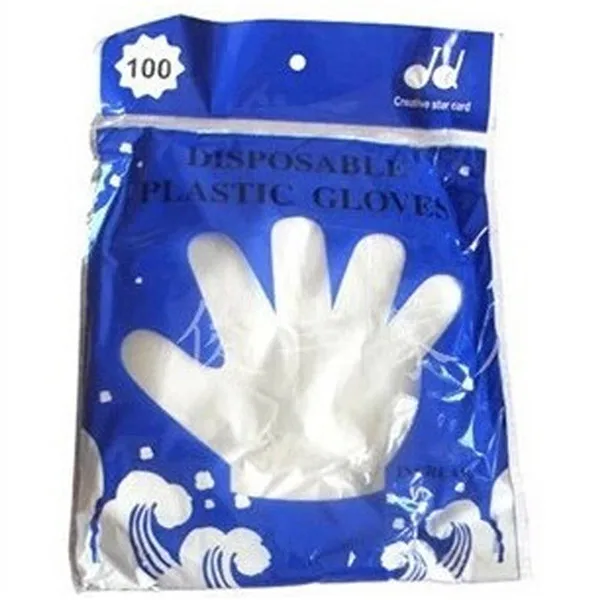 100 шт. одноразовые многофункциональные перчатки пластиковые для сада дома