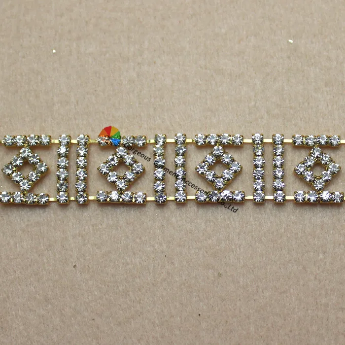 1 ярд 2 см ширина Алмазная цепочка прозрачные чешские хрустальные стразы чашка