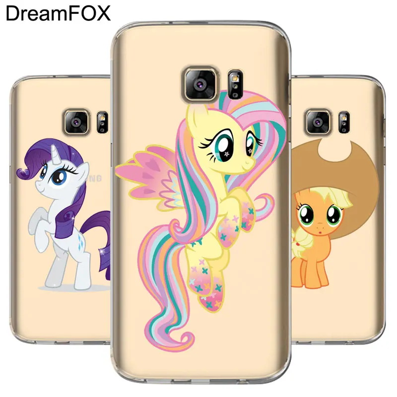 DREAMFOX L043 Радужная лошадь Мягкий ТПУ силиконовый чехол для samsung Galaxy Note S 7 8 9 10 10e 11 11e