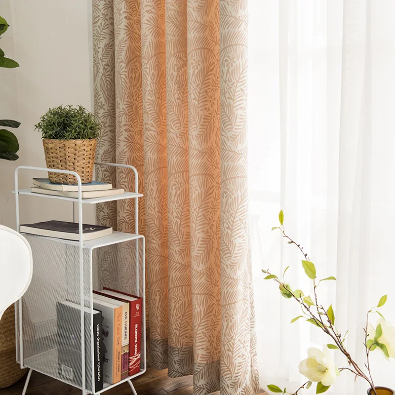 Жаккардовые занавески медленная душа синий свет кофе синель для гостиной кухни