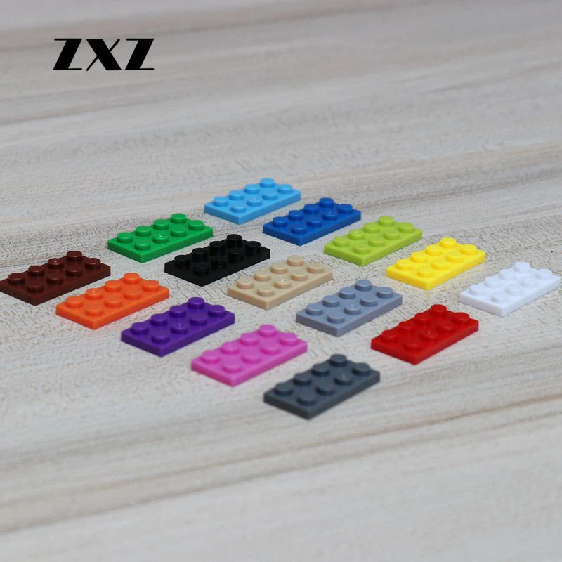 50 шт./лот DIY Строительные самоблокирующиеся блоки пластины 2x4 детские развивающие
