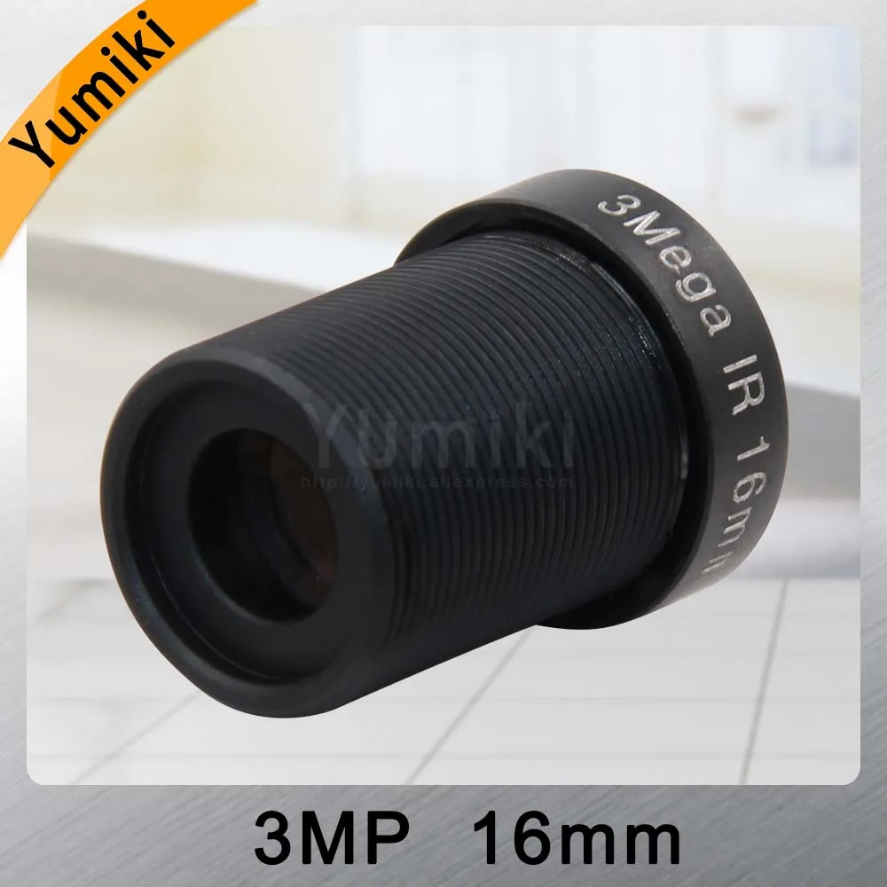 Yumiki 3 0 Megpixel M12 MTV 16 мм 3MP HD камера видеонаблюдения объектив ИК безопасности с