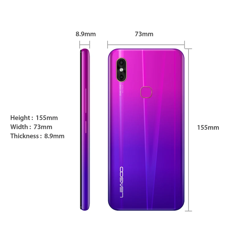 LEAGOO M13 смартфон с 6 1-дюймовым дисплеем четырёхъядерным процессором MT6761 ОЗУ 4 Гб