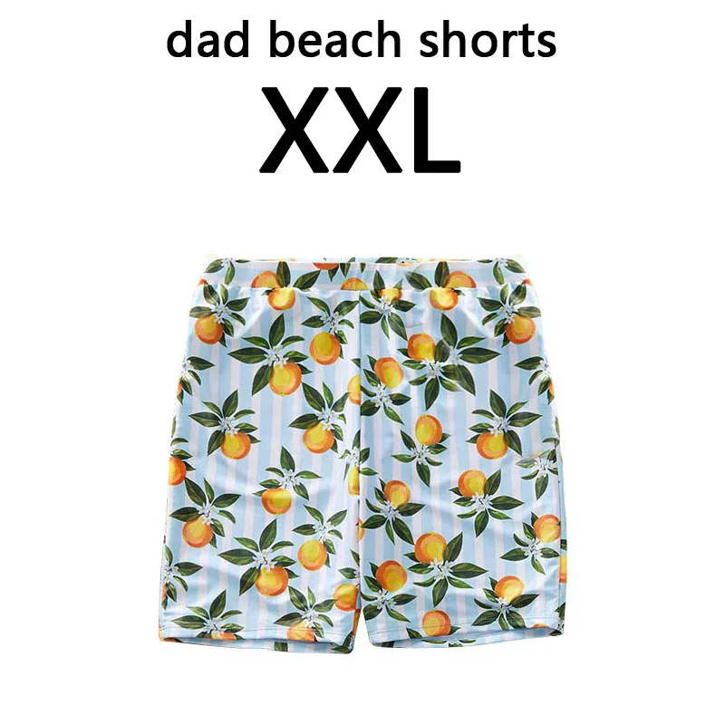 dad size XXL Семейный комплект бикини для женщин; коллекция года; Летние оранжевые купальники с принтом для мамы и дочки; пляжные шорты для мальчиков; купальник для мамы и дочки - Цвет: dad size XXL