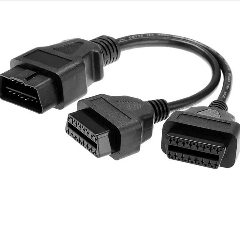 Высококачественный 16-контактный разветвитель OBD 2 адаптер удлинитель штекер на
