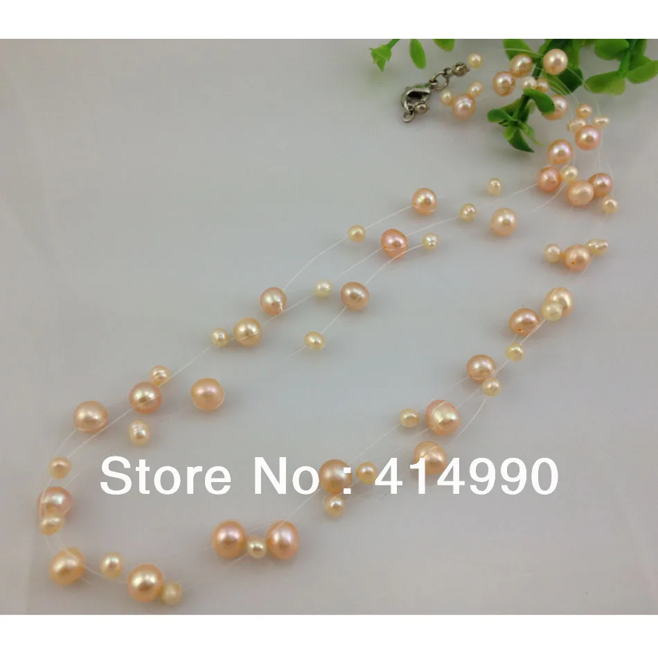 Женское повседневное ожерелье с натуральным пресноводным жемчугом|necklace card|necklace