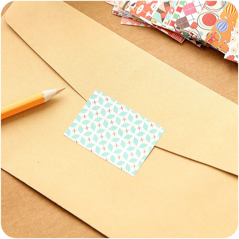 52 шт./кор. Ретро узор наклейки дневник декоративные бумажные уплотнение