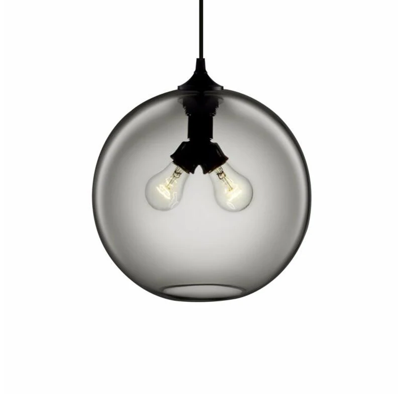Подвесные светильники в стиле лофт со стеклянными шариками современные
