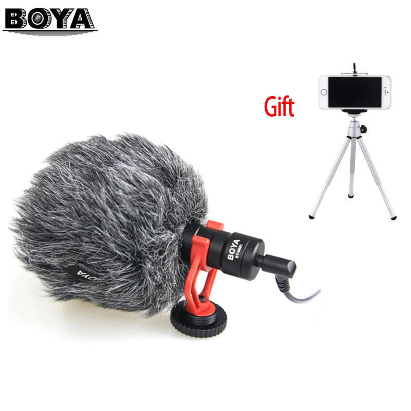 Компактный видеомикрофон BOYA для камер Canon Nikon Sony DJI Osmo DSLR Smooth Q 4 Feiyu Gimbal VS