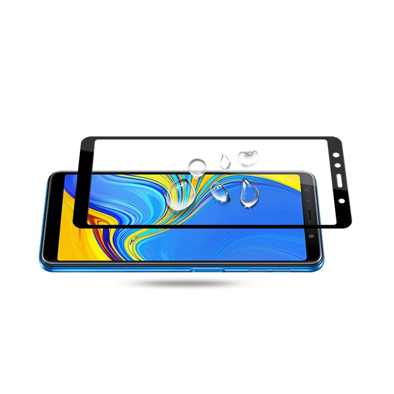 3D закаленное стекло для Samsung Galaxy A7 2018 полноэкранная Защитная пленка экрана