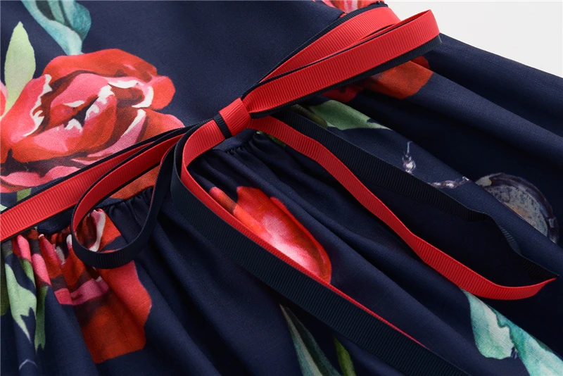 Летнее платье для девочек Inmusion 2017 модные брендовые дизайнерские платья с цветами