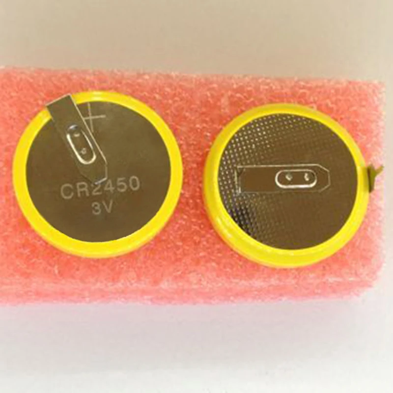 2 шт./лот CR2450 с штифтами 3В монетная батарея 2450 литиевая батарея|Часовые батарейки|